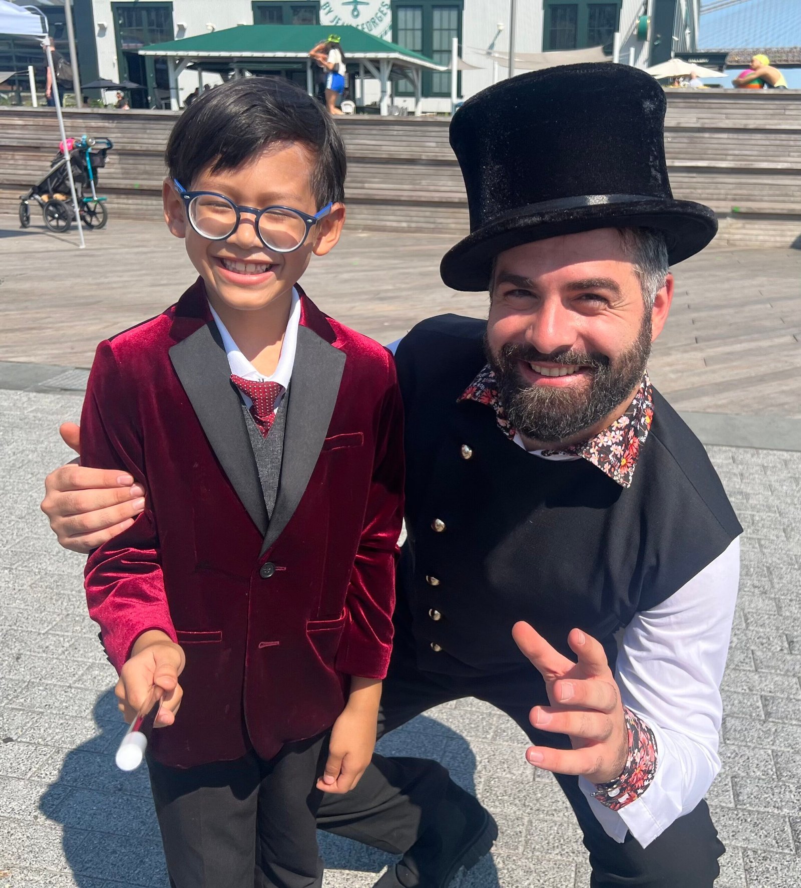 Kids magic show performance at a school event in New York City